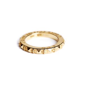 22K Gold True Fucking Punk Ring