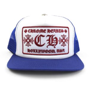 Chrome Hearts CH Hollywood Trucker Hat – Blue